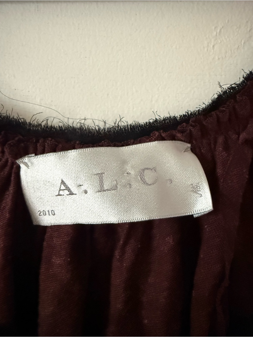 A.L.C. Sleeveless Maxi Dress in Burgundy - Picture 3 of 6